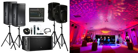stage lights and sound rentals.